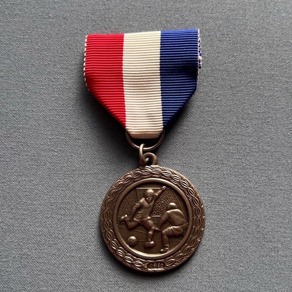 3/$10 Vintage 1991 Soccer Medal Pin